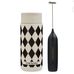 NWT Thyme & Table Coffee Tumbler with Frother 22 fl oz